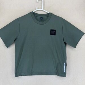 AlphaTauri Mens Green Crew Neck Short Sleeve T Shirt Logo Casual Size L